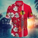 NHL Chicago Blackhawks Hawaiian Shirt Summer Beach Gift NHL Chicago Blackhawks Hawaiian Shirt Summer Beach Gift
