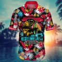 Summer Aloha NHL Chicago Blackhawks Hawaiian Shirt Tropical Fruit Pattern Summer Aloha NHL Chicago Blackhawks Hawaiian Shirt Tropical Fruit Pattern