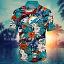Floral Aloha NFL Miami Dolphins Hawaiian Shirt Summer Beach Gift Floral Aloha NFL Miami Dolphins Hawaiian Shirt Summer Beach Gift