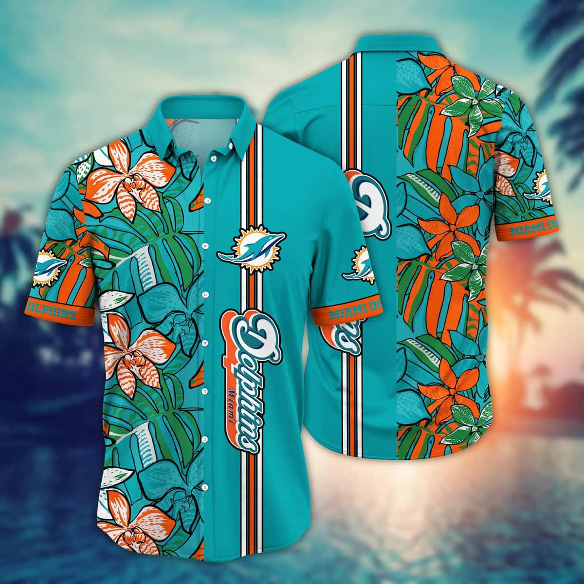 NFL Miami Dolphins Hawaiian Shirt Beach Gift For Friend NFL Miami Dolphins Hawaiian Shirt Beach Gift For Friend