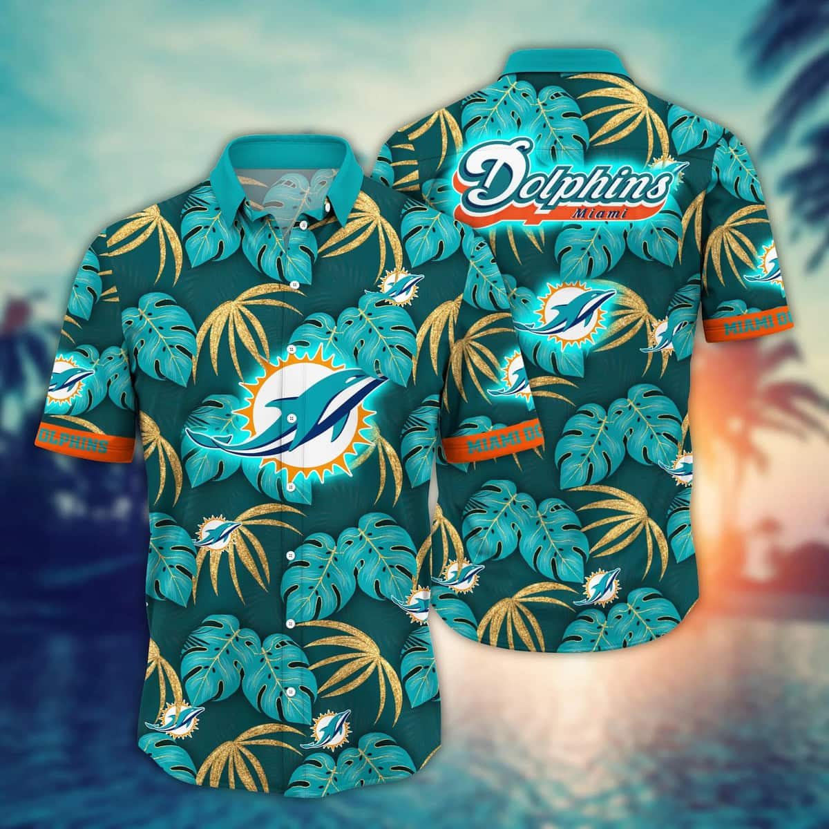 Summer Aloha NFL Miami Dolphins Hawaiian Shirt Beach Gift For Friend