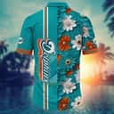 Floral Aloha NFL Miami Dolphins Hawaiian Shirt Beach Vacation Gift