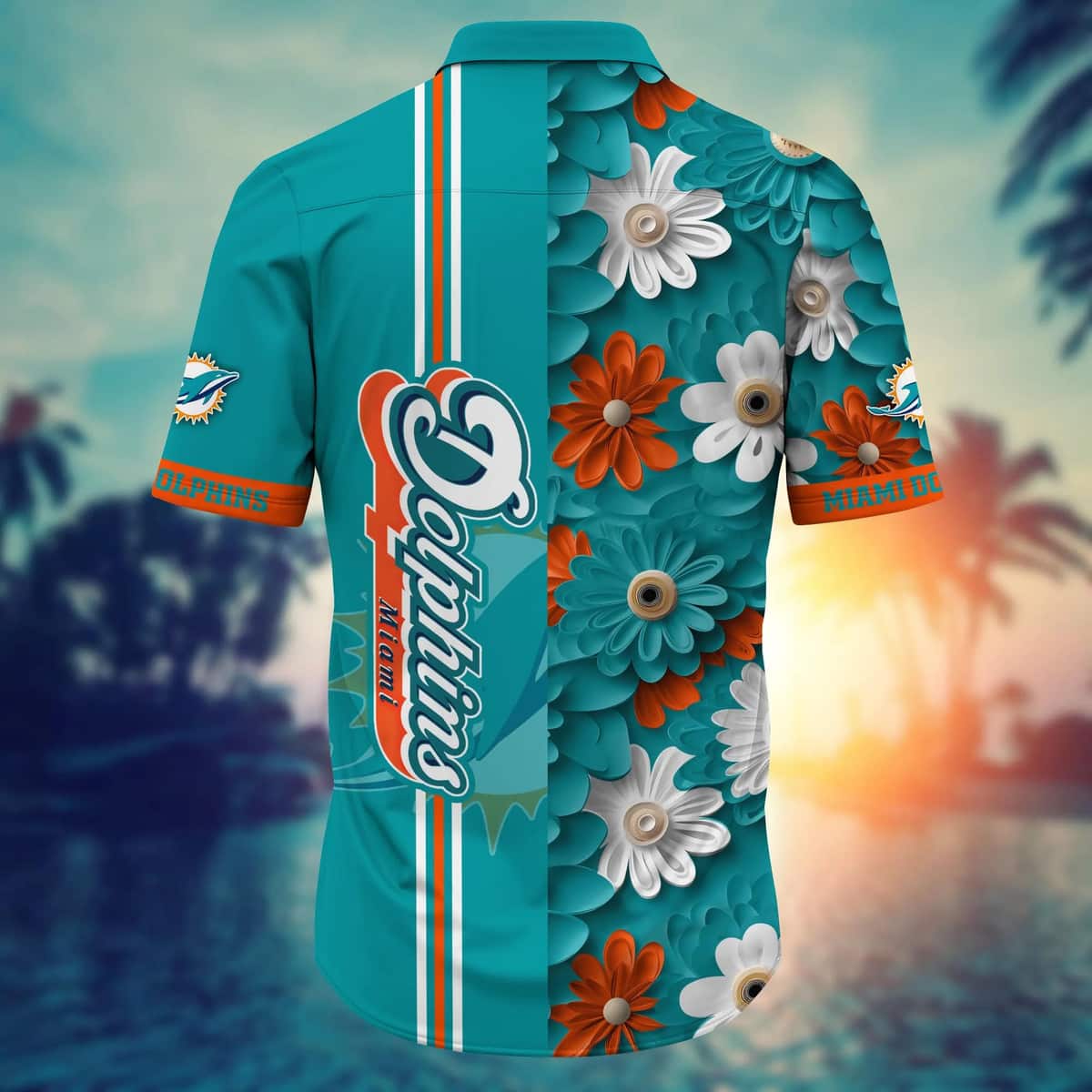 Floral Aloha NFL Miami Dolphins Hawaiian Shirt Beach Vacation Gift Floral Aloha NFL Miami Dolphins Hawaiian Shirt Beach Vacation Gift