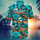 Floral Aloha NFL Miami Dolphins Hawaiian Shirt Gift For Beach Trip