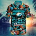 Summer Aloha NFL Miami Dolphins Hawaiian Shirt Tropical Fruit Pattern Summer Aloha NFL Miami Dolphins Hawaiian Shirt Tropical Fruit Pattern