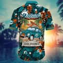 Summer Aloha NFL Miami Dolphins Hawaiian Shirt Beach Gift For Dad Summer Aloha NFL Miami Dolphins Hawaiian Shirt Beach Gift For Dad