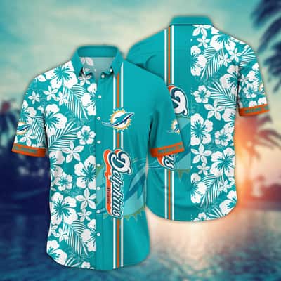 Floral Aloha NFL Miami Dolphins Hawaiian Shirt Trendy Summer Gift Floral Aloha NFL Miami Dolphins Hawaiian Shirt Trendy Summer Gift