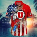 NCAA Utah Utes Hawaiian Shirt Independence Day Summer Aloha