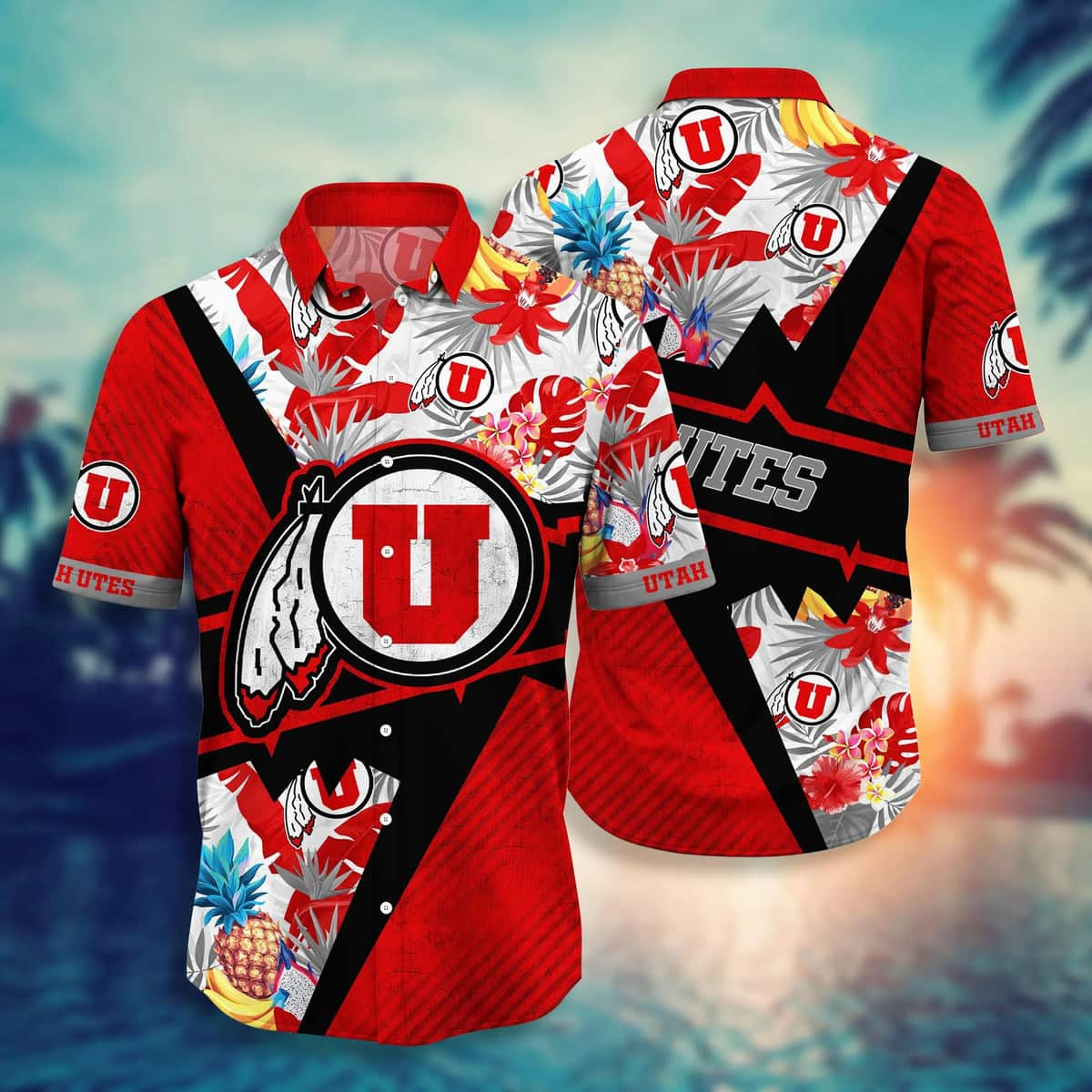 Summer Aloha NCAA Utah Utes Hawaiian Shirt Gift For Beach Trip