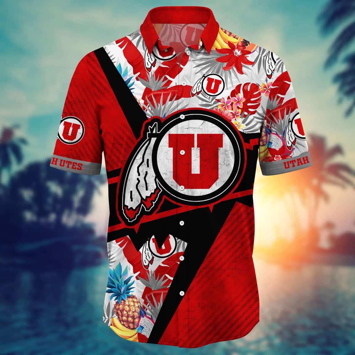 Summer Aloha NCAA Utah Utes Hawaiian Shirt Gift For Beach Trip Summer Aloha NCAA Utah Utes Hawaiian Shirt Gift For Beach Trip