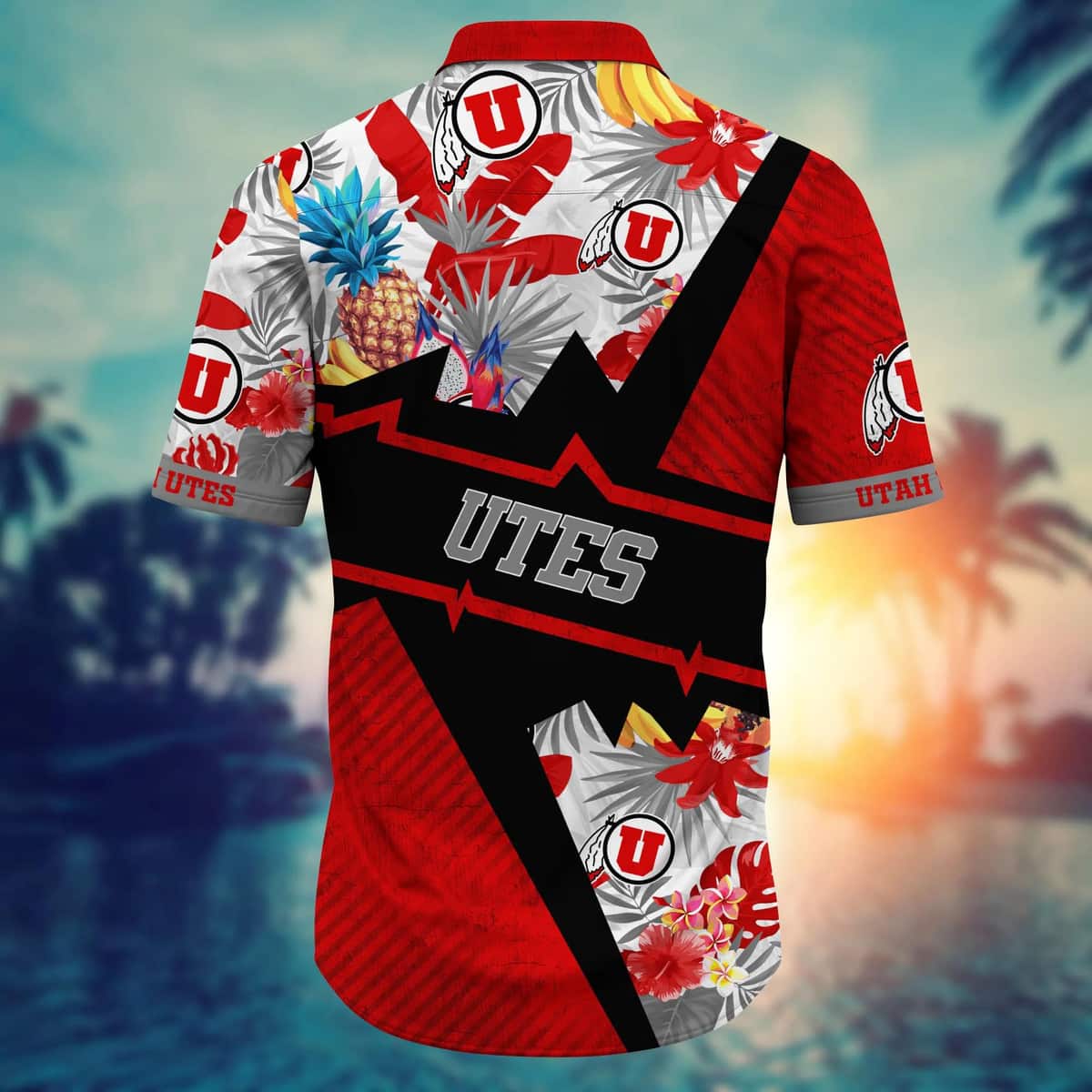 Summer Aloha NCAA Utah Utes Hawaiian Shirt Gift For Beach Trip Summer Aloha NCAA Utah Utes Hawaiian Shirt Gift For Beach Trip