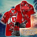 Vintage Aloha NCAA Utah Utes Hawaiian Shirt Custom Name Gift For Beach Trip Vintage Aloha NCAA Utah Utes Hawaiian Shirt Custom Name Gift For Beach Trip