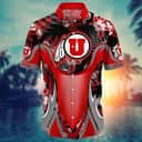 NCAA Utah Utes Hawaiian Shirt Gift For Beach Vacation NCAA Utah Utes Hawaiian Shirt Gift For Beach Vacation