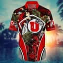 NCAA Utah Utes Hawaiian Shirt Tropical Palm Leaves Beach Gift For Him NCAA Utah Utes Hawaiian Shirt Tropical Palm Leaves Beach Gift For Him