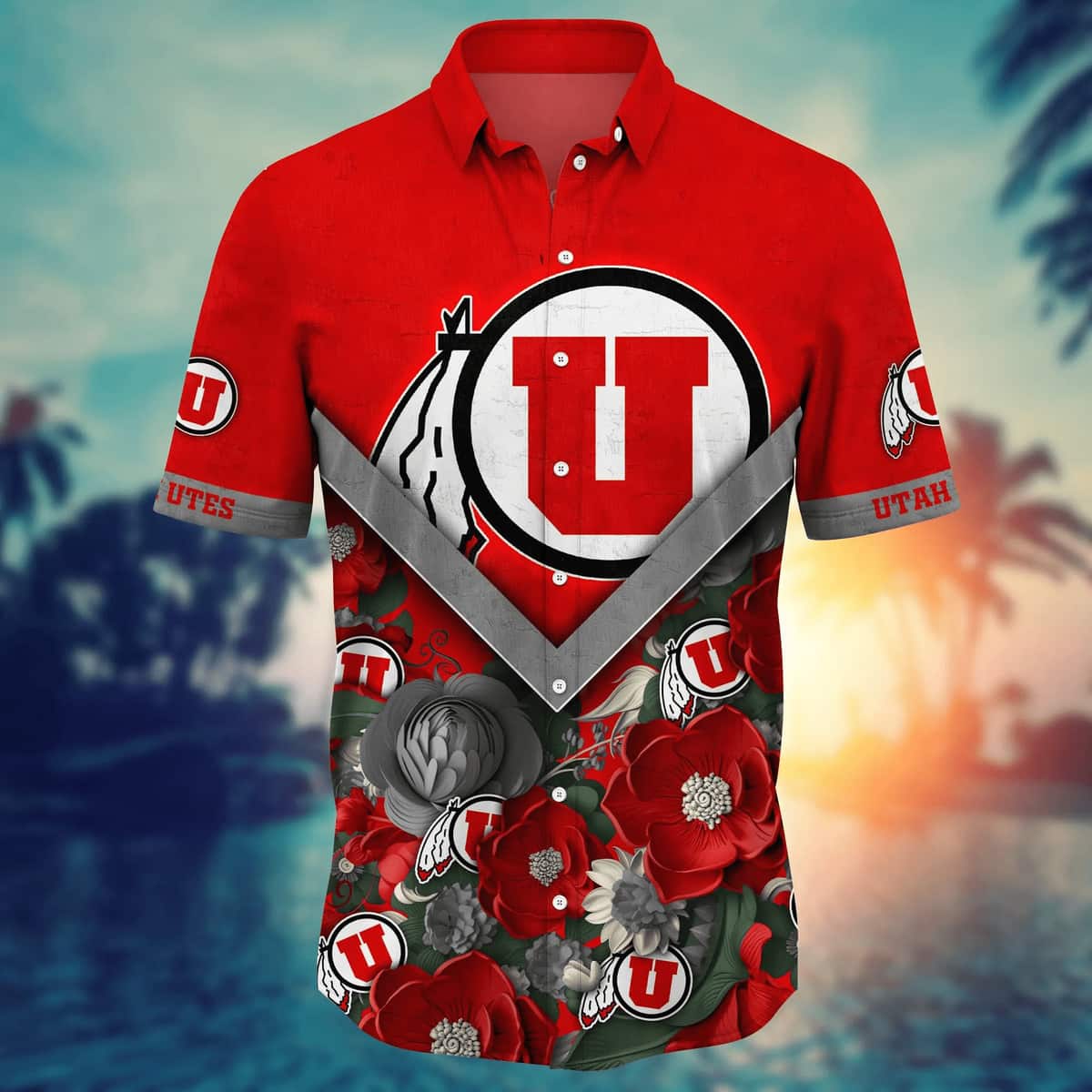 NCAA Utah Utes Hawaiian Shirt Trendy Summer Gift NCAA Utah Utes Hawaiian Shirt Trendy Summer Gift