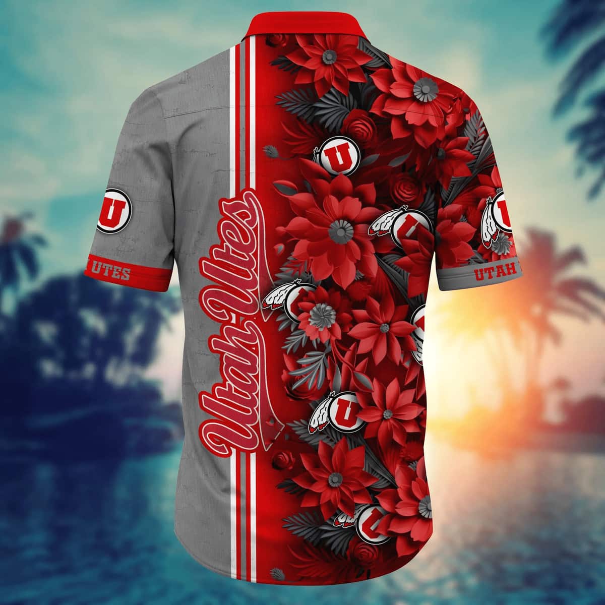 Floral Aloha NCAA Utah Utes Hawaiian Shirt Practical Beach Gift Floral Aloha NCAA Utah Utes Hawaiian Shirt Practical Beach Gift