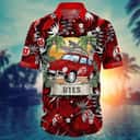 NCAA Utah Utes Hawaiian Shirt Tropical Palm Leaves NCAA Utah Utes Hawaiian Shirt Tropical Palm Leaves