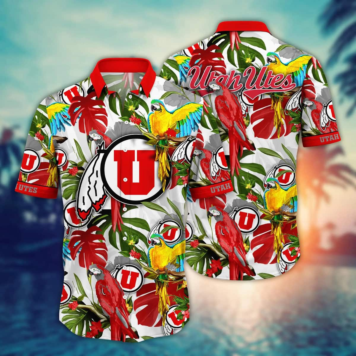 Colorful Aloha NCAA Utah Utes Hawaiian Shirt Summer Vacation Gift