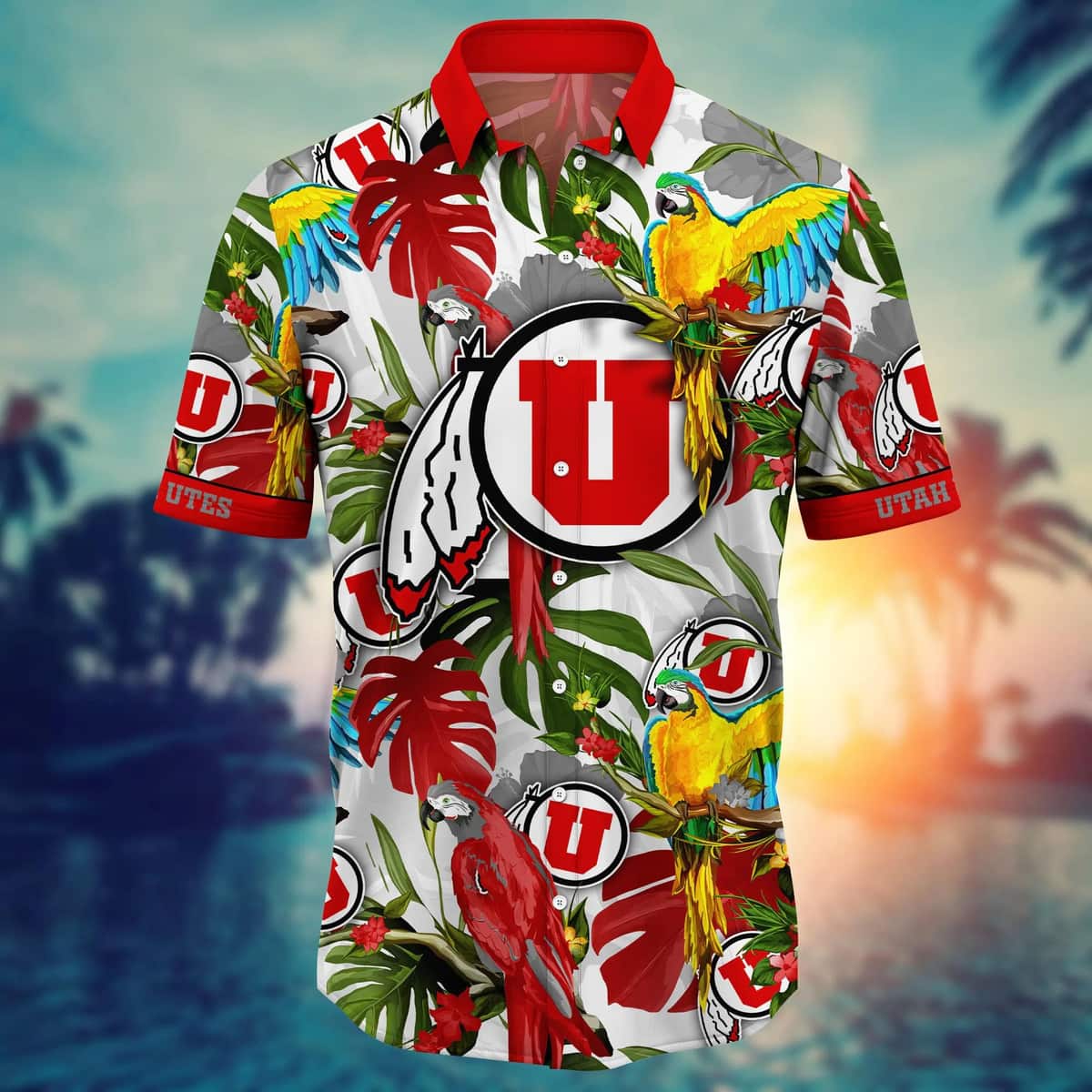 Colorful Aloha NCAA Utah Utes Hawaiian Shirt Summer Vacation Gift Colorful Aloha NCAA Utah Utes Hawaiian Shirt Summer Vacation Gift