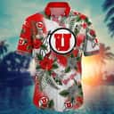 NCAA Utah Utes Hawaiian Shirt Hibiscus Flowers Pattern Trendy Summer Gift NCAA Utah Utes Hawaiian Shirt Hibiscus Flowers Pattern Trendy Summer Gift