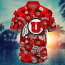 Floral Aloha NCAA Utah Utes Hawaiian Shirt Trendy Summer Gift Floral Aloha NCAA Utah Utes Hawaiian Shirt Trendy Summer Gift