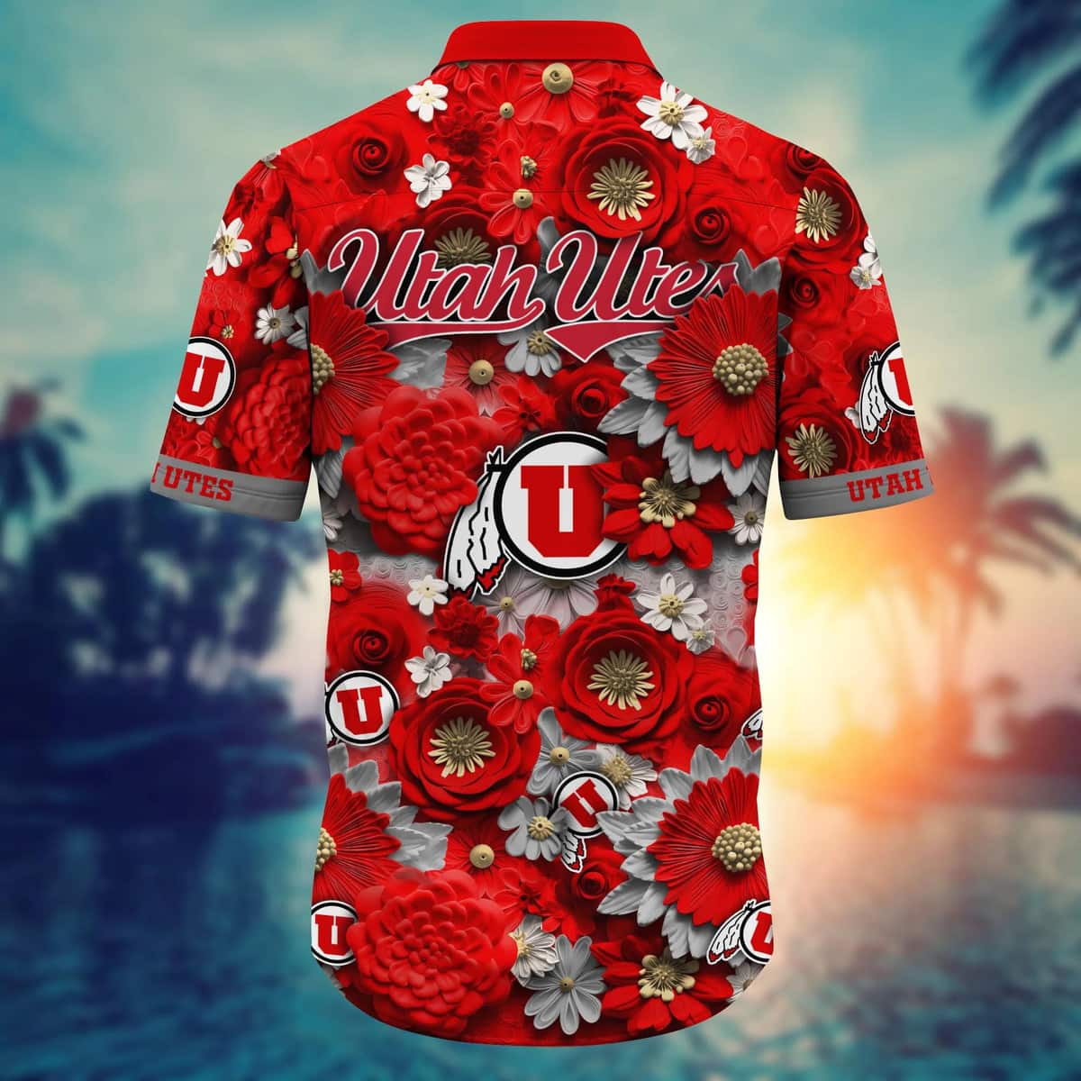 Floral Aloha NCAA Utah Utes Hawaiian Shirt Trendy Summer Gift Floral Aloha NCAA Utah Utes Hawaiian Shirt Trendy Summer Gift