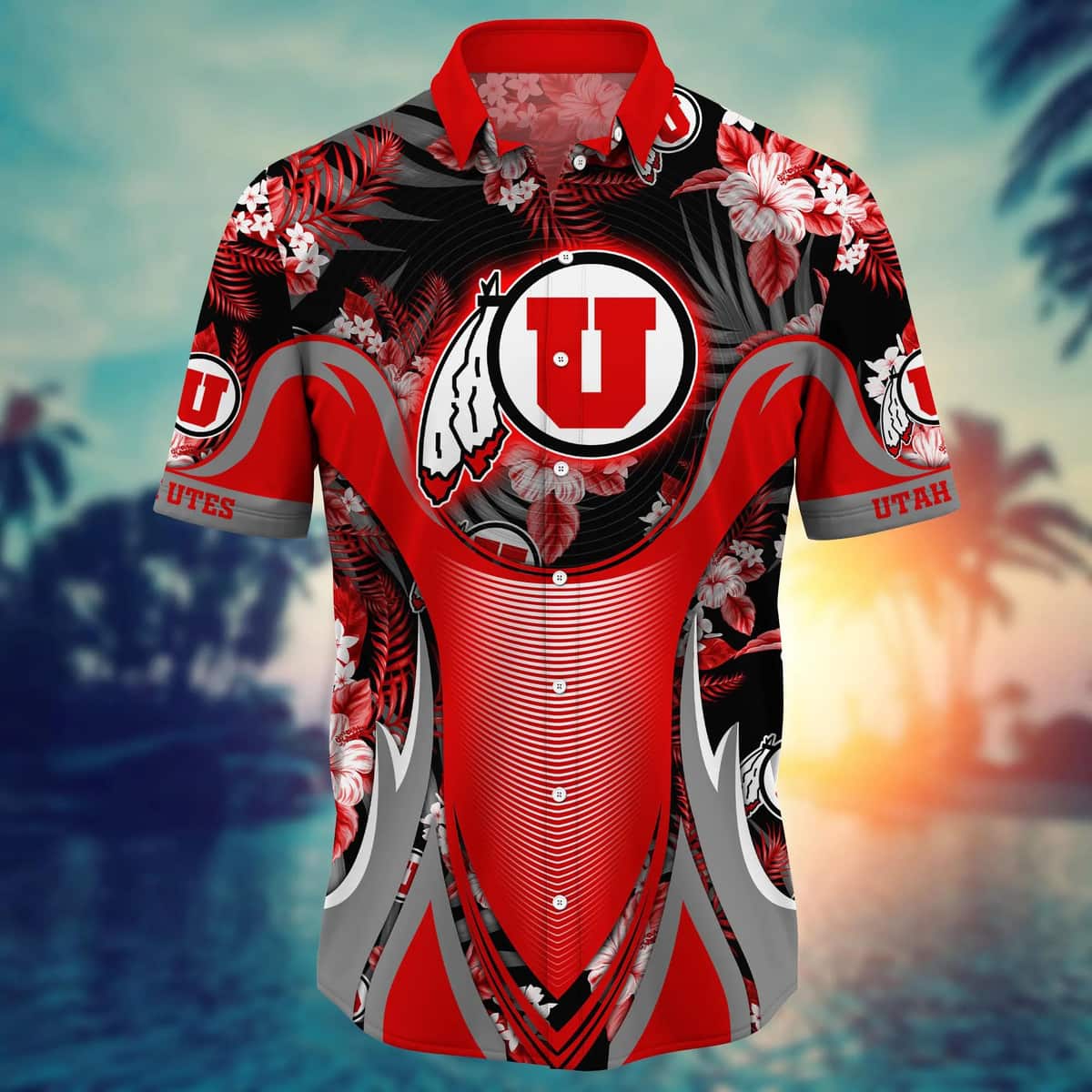 NCAA Utah Utes Hawaiian Shirt Summer Gift For Friend NCAA Utah Utes Hawaiian Shirt Summer Gift For Friend