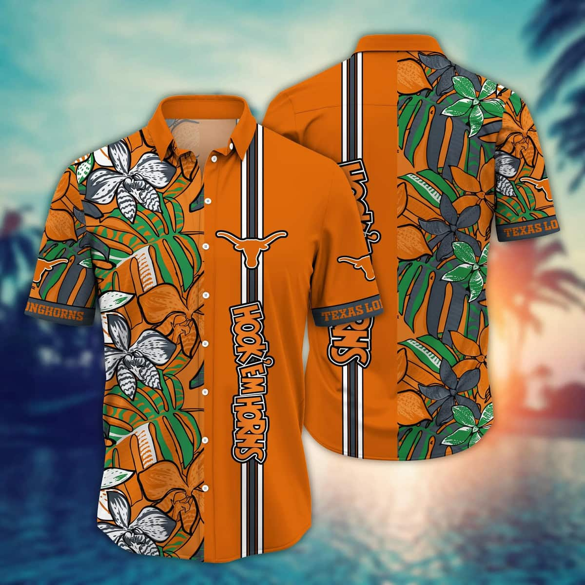 NCAA Texas Longhorns Hawaiian Shirt Gift For Beach Lovers