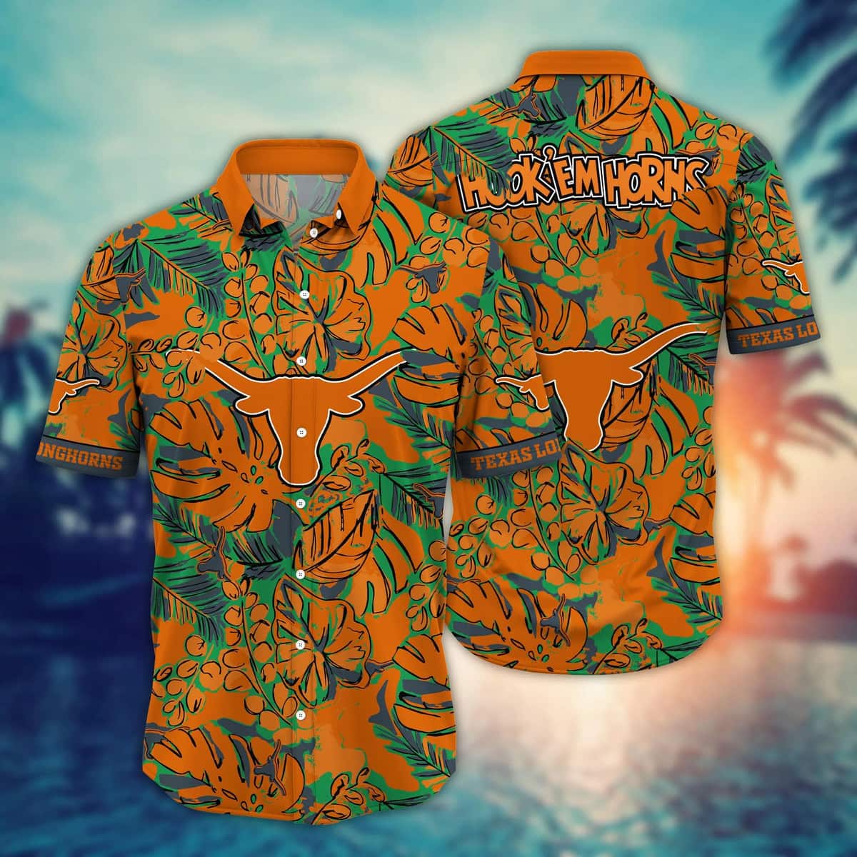 Summer Aloha NCAA Texas Longhorns Hawaiian Shirt Summer Gift For Friend Summer Aloha NCAA Texas Longhorns Hawaiian Shirt Summer Gift For Friend