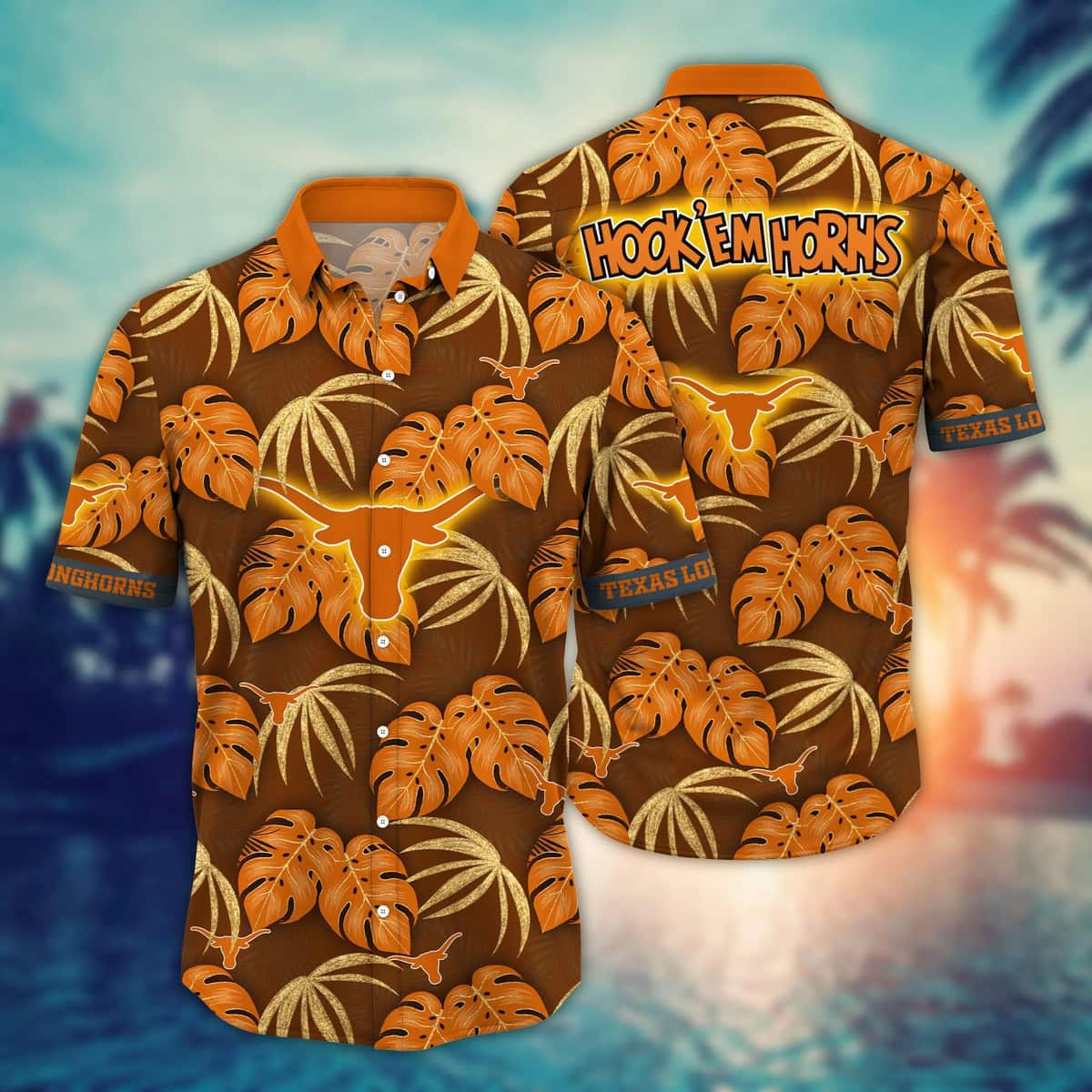 Summer Aloha NCAA Texas Longhorns Hawaiian Shirt Summer Vacation Gift