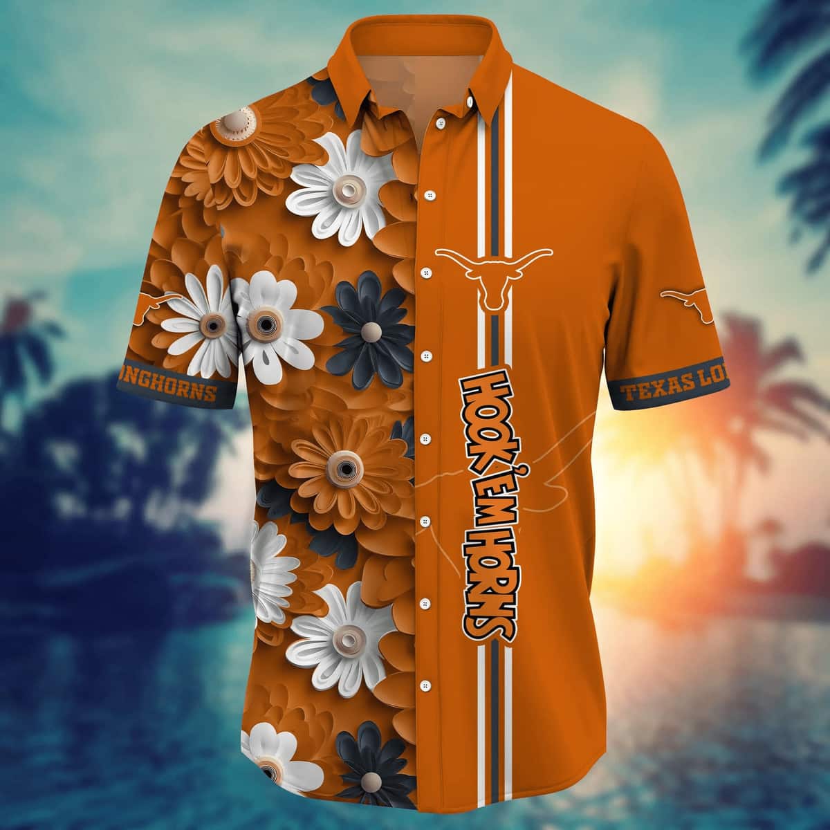 Floral Aloha NCAA Texas Longhorns Hawaiian Shirt Trendy Summer Gift Floral Aloha NCAA Texas Longhorns Hawaiian Shirt Trendy Summer Gift