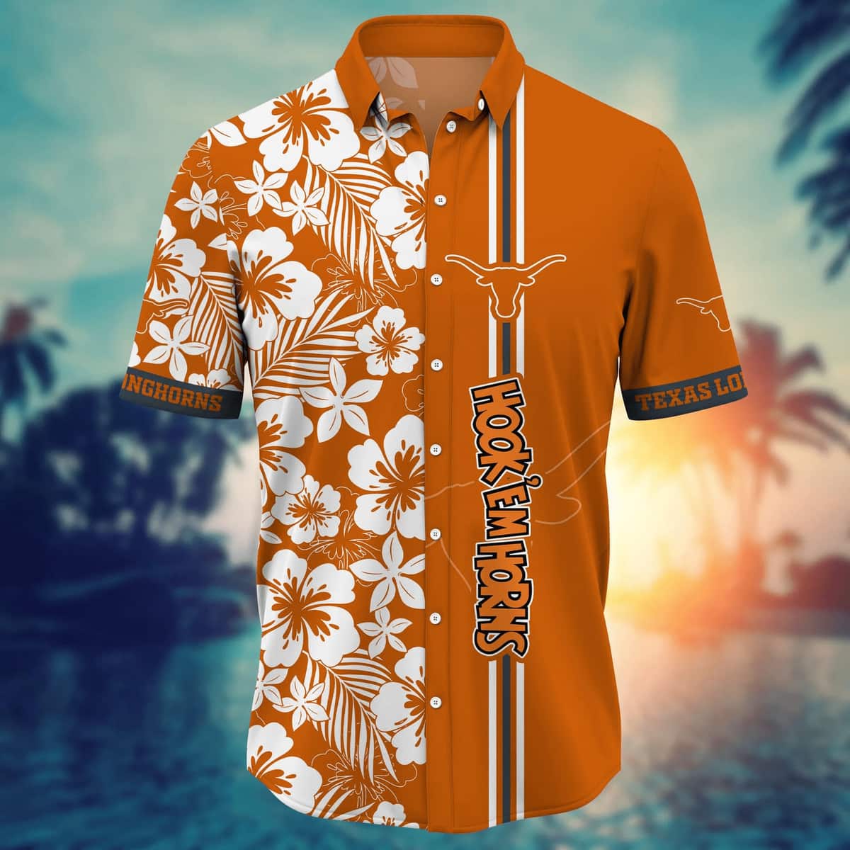 Floral Aloha NCAA Texas Longhorns Hawaiian Shirt Beach Vacation Gift Floral Aloha NCAA Texas Longhorns Hawaiian Shirt Beach Vacation Gift