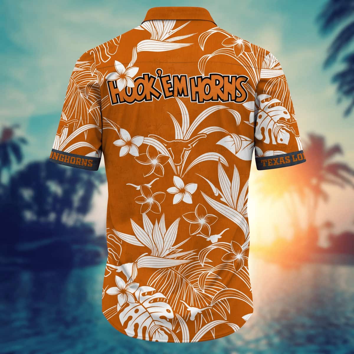 NCAA Texas Longhorns Hawaiian Shirt Beach Gift For Him NCAA Texas Longhorns Hawaiian Shirt Beach Gift For Him