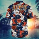 Floral Aloha NCAA Illinois Fighting Illini Hawaiian Shirt Independence Day Beach Gift For Him Floral Aloha NCAA Illinois Fighting Illini Hawaiian Shirt Independence Day Beach Gift For Him