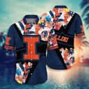NCAA Illinois Fighting Illini Hawaiian Shirt Gift For Beach Lovers NCAA Illinois Fighting Illini Hawaiian Shirt Gift For Beach Lovers