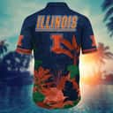 Tropical Aloha NCAA Illinois Fighting Illini Hawaiian Shirt Gift For Beach Lovers