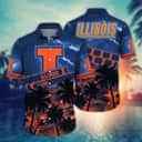 Vintage Aloha NCAA Illinois Fighting Illini Hawaiian Shirt Gift For Beach Trip Vintage Aloha NCAA Illinois Fighting Illini Hawaiian Shirt Gift For Beach Trip