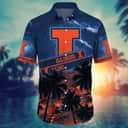 Vintage Aloha NCAA Illinois Fighting Illini Hawaiian Shirt Gift For Beach Trip