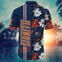 Floral Aloha NCAA Illinois Fighting Illini Hawaiian Shirt Beach Gift For Friend Floral Aloha NCAA Illinois Fighting Illini Hawaiian Shirt Beach Gift For Friend