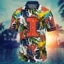 Tropical Aloha NCAA Illinois Fighting Illini Hawaiian Shirt Summer Vacation Gift Tropical Aloha NCAA Illinois Fighting Illini Hawaiian Shirt Summer Vacation Gift