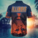 Tropical Aloha NCAA Illinois Fighting Illini Hawaiian Shirt Beach Gift For Him Tropical Aloha NCAA Illinois Fighting Illini Hawaiian Shirt Beach Gift For Him