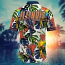 Tropical Aloha NCAA Illinois Fighting Illini Hawaiian Shirt Summer Vacation Gift