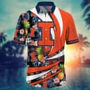 Aloha NCAA Illinois Fighting Illini Hawaiian Shirt Pineapple Pattern Summer Beach Gift Aloha NCAA Illinois Fighting Illini Hawaiian Shirt Pineapple Pattern Summer Beach Gift