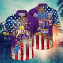 NCAA Albany Great Danes Hawaiian Shirt Fireworks Independence Day Beach Lovers Gift