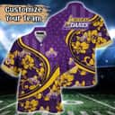 NCAA Albany Great Danes Hawaiian Shirt US Flag Flower Custom Name NCAA Albany Great Danes Hawaiian Shirt US Flag Flower Custom Name