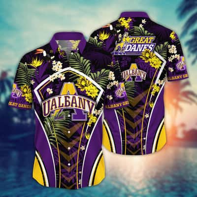NCAA Albany Great Danes Hawaiian Shirt Gift For Beach Vacation