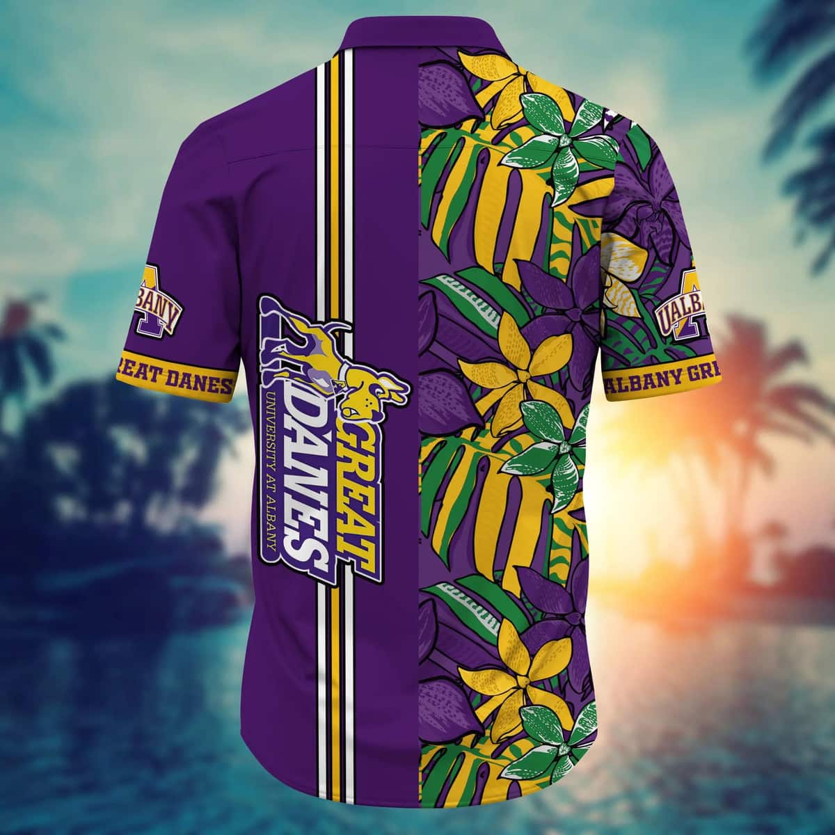 NCAA Albany Great Danes Hawaiian Shirt Gift For Beach Holiday NCAA Albany Great Danes Hawaiian Shirt Gift For Beach Holiday