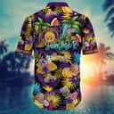 Summer Aloha NCAA Albany Great Danes Hawaiian Shirt Tropical Fruit Pattern