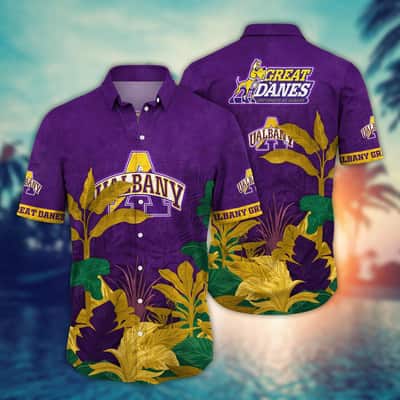NCAA Albany Great Danes Hawaiian Shirt Beach Vacation Gift NCAA Albany Great Danes Hawaiian Shirt Beach Vacation Gift