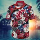 Floral Aloha NCAA Washington State Cougars Hawaiian Shirt Independence Day Floral Aloha NCAA Washington State Cougars Hawaiian Shirt Independence Day